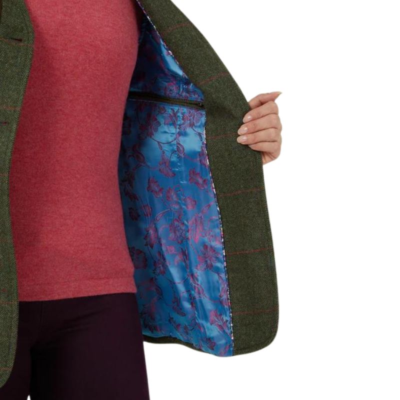 Alan Paine Ladies Tweed Shooting Waistcoat Lining