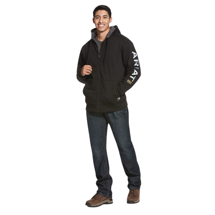 Ariat Men's Rebar Zip Hoodie Full