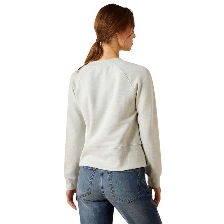 Ariat Martine Sweatshirt Heather Grey - Back