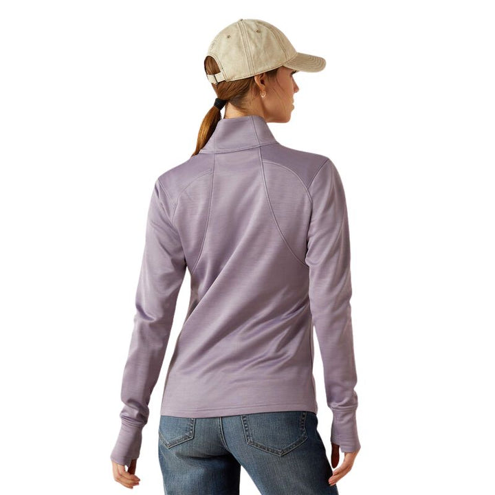 Ariat Team EQ 1/2 Zip Pullover In Purple Ash - Back