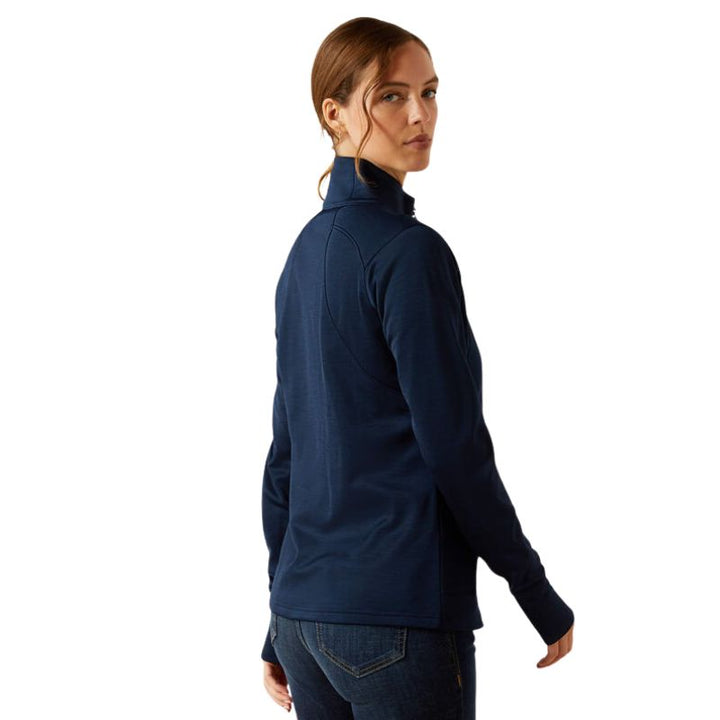 Ariat Team EQ 1/2 Zip Pullover In Navy - Back