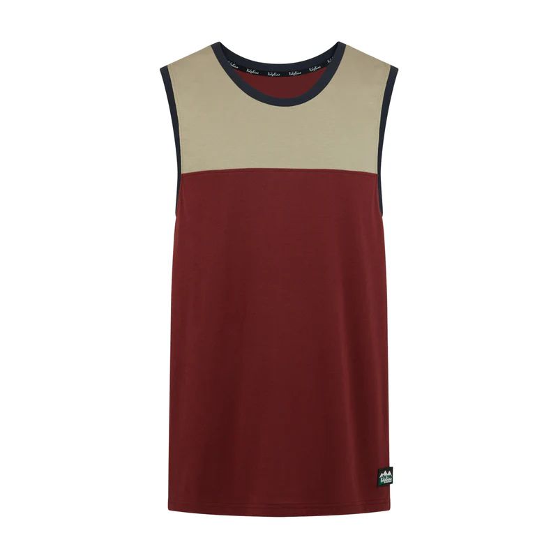 Ridgeline Unisex Back Slider Singlet Top Rhubarb Multi