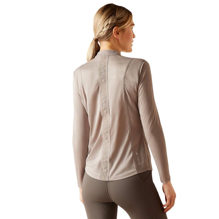 Ariat Breathe 1/2 Zip Baselayer In Zink - Back