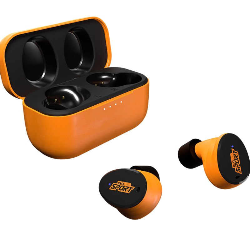 ISOtunes Caliber Earbuds Orange