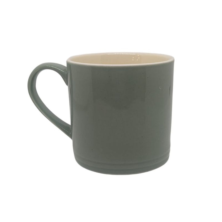 Cow Mug in Green 250ml Back