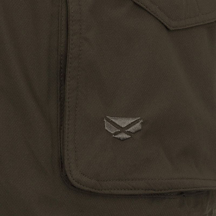 Hoggs Of Fife Culloden Pro Waterproof Jacket In Fern Green - Pocket Logo