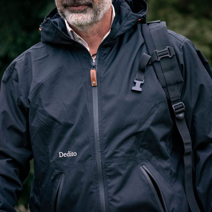 Dedito Lightweight Waterproof Jacket In Black - Lifestyle