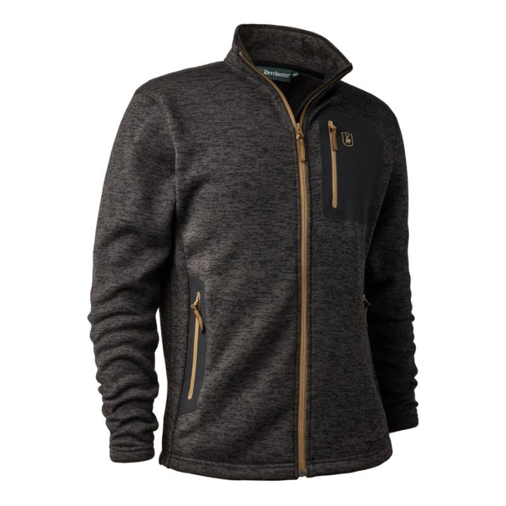 Deerhunter Dark Grey Sarek Knitted Jacket Front