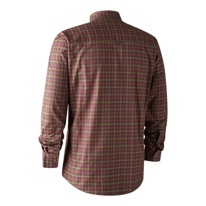 Deerhunter Aiden Long Sleeve Shirt In Red Check Back
