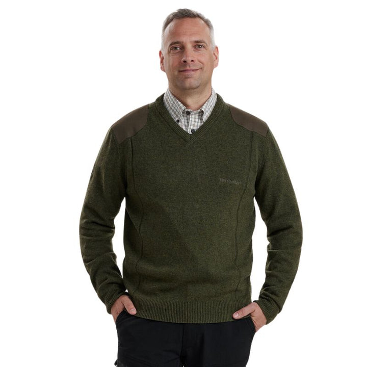 Deerhunter Green Sheffield Jumper Front Model
