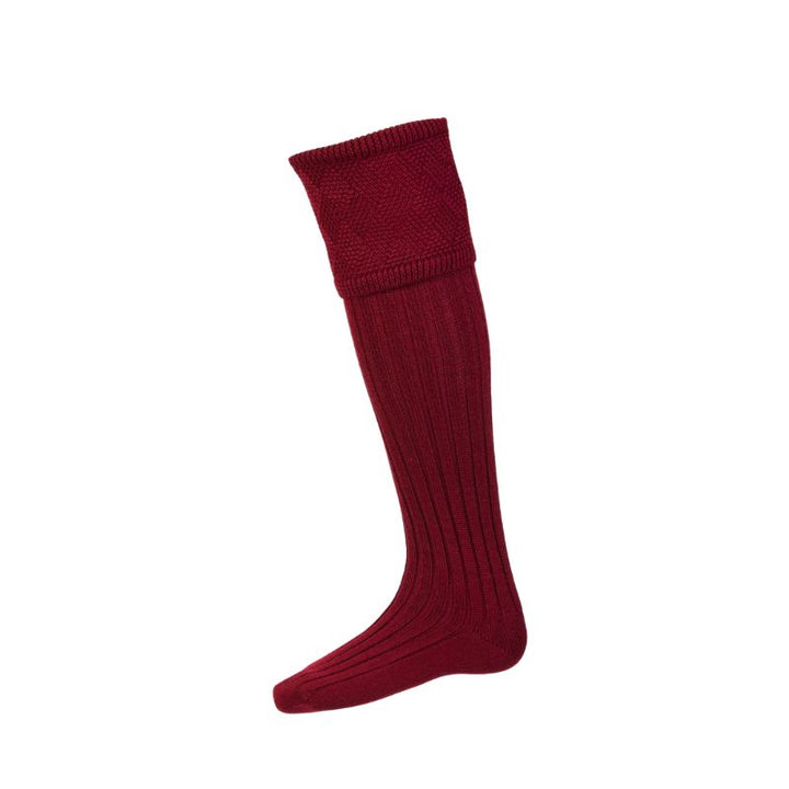 Elgin Shooting Socks in Burgundy