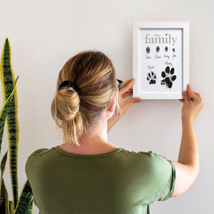 Oh So Precious Family Ink Prints Picture Frame