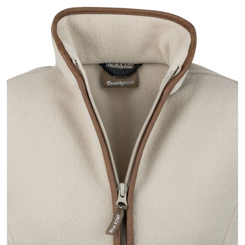 Jack Pyke Ladies Countryman Fleece Gilet Mushroom - Zip