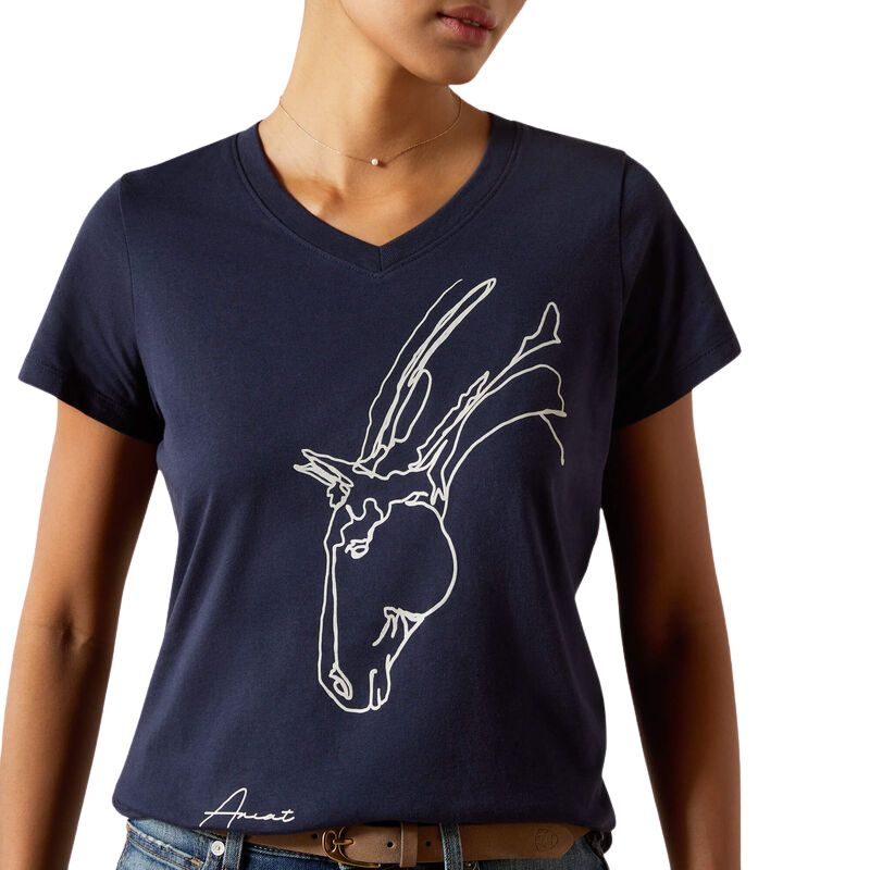 Ariat Hay Girl T-Shirt in Navy