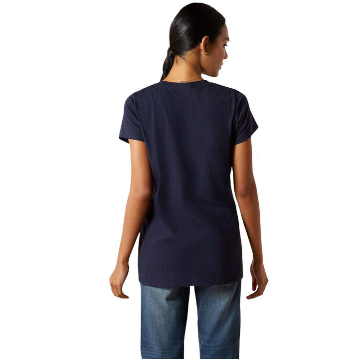 Ariat Hay Girl T-Shirt in Navy - Back