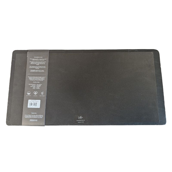 Large Highland Cow Slate Serving Tray Back