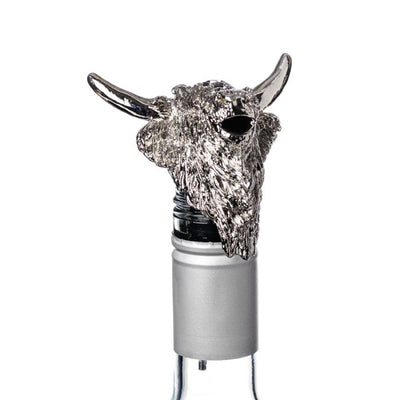 Highland Cow Bottle Pourer by The Just Slate Company