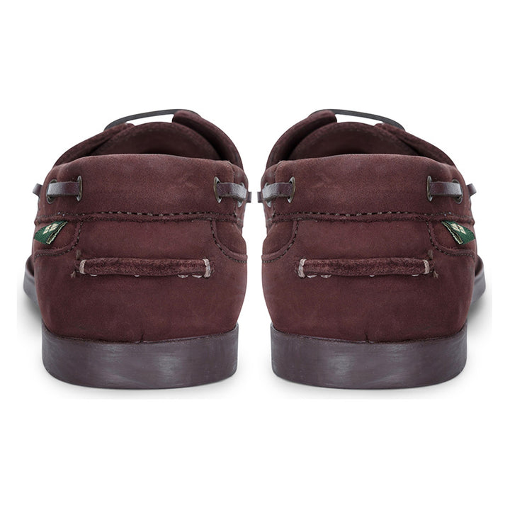 Hoggs of Fife Mull Ladies Deck Shoe in Merlot Back