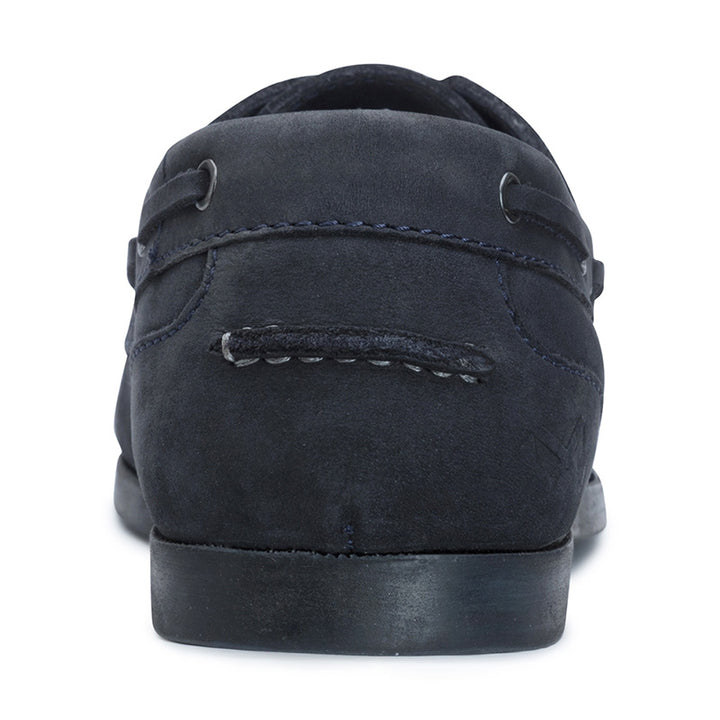 Hoggs of Fife Mull Ladies Deck Shoe in Midnight Navy Close Up