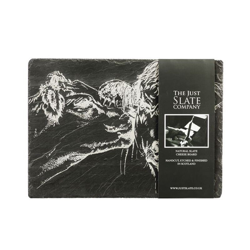 Kissing Cows Slate Cheese Board by The Just Slate Company Sets