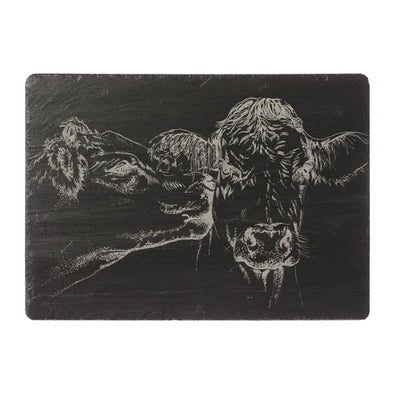 Kissing Cows Slate Cheese Board by The Just Slate Company