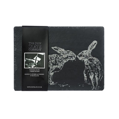 Kissing Hare Slate Cheese Board by The Just Slate Company Set