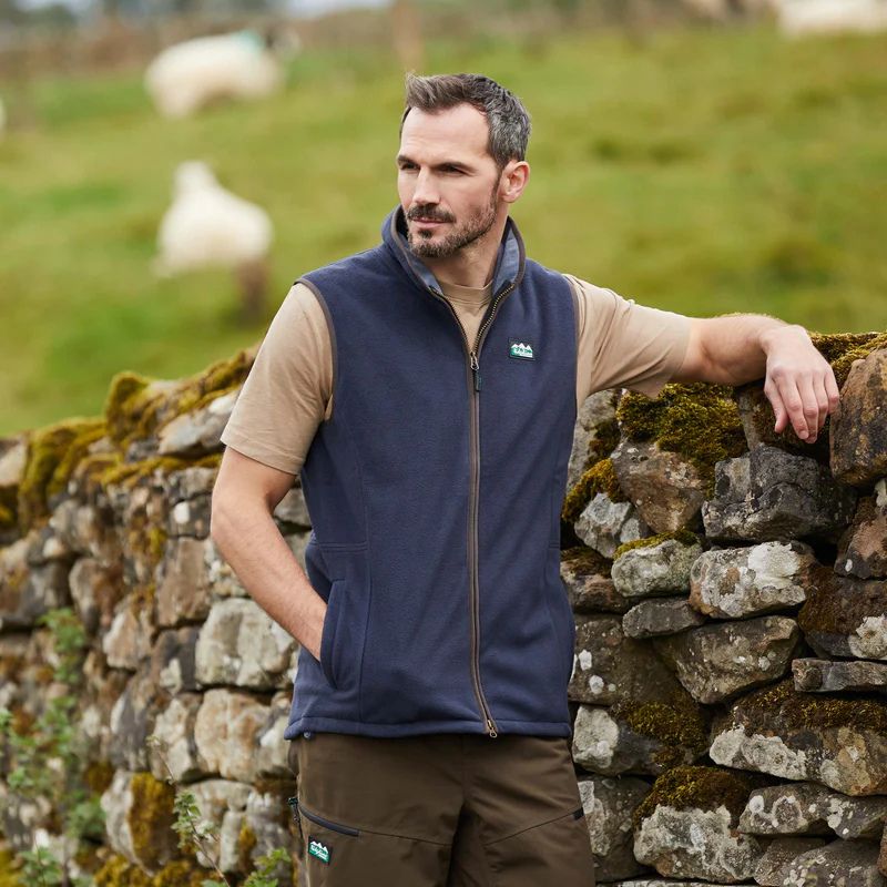 Ridgeline Mens Kodiak Gilet In Navy - Lifestyle