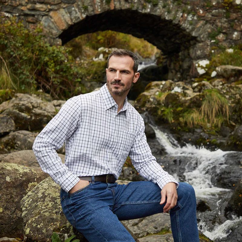 Ridgeline Mens Sedgebrook Shirt Deep Forest/Smokey Olive - Lifestyle
