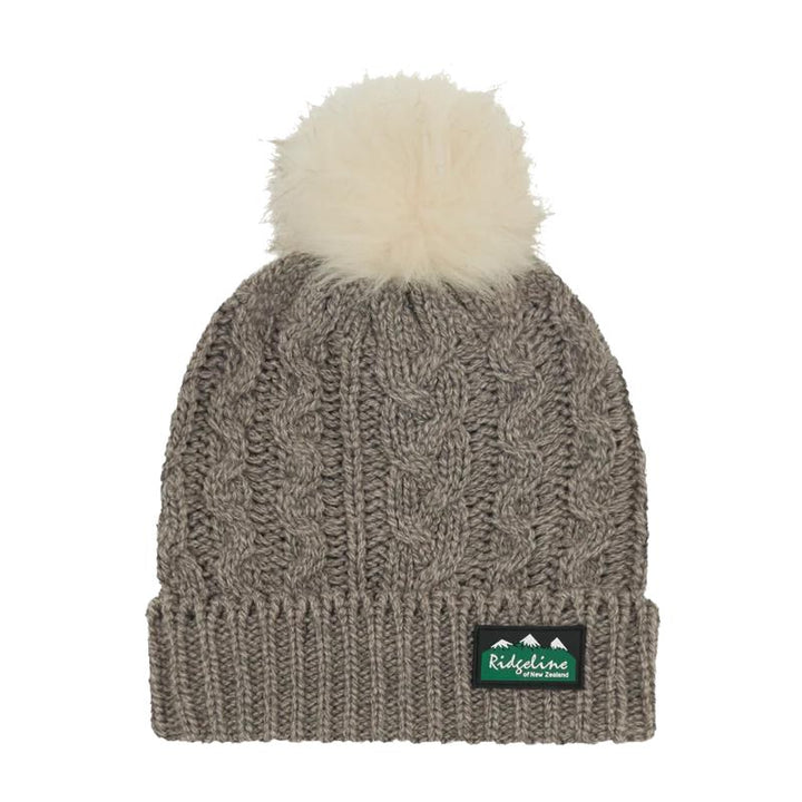 Ridgeline Nordick Fleck Bobble Hat In Mushroom