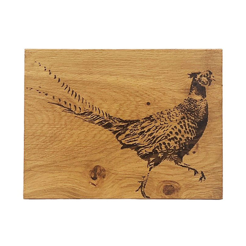 Oak Bar Board in Pheasant by Selbrae House