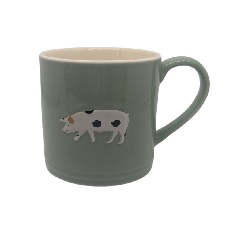 Pig Mug 250ml in Green by Bailey & Friends