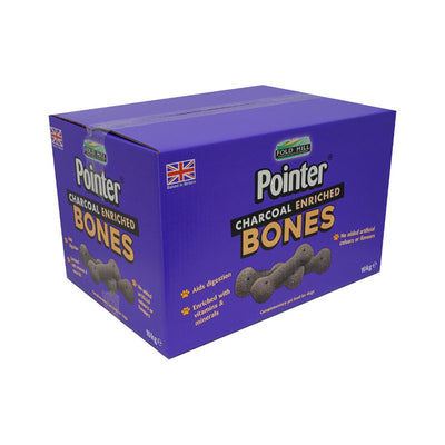 Pointer Charcoal Bones Dog Treats - 10kg Side