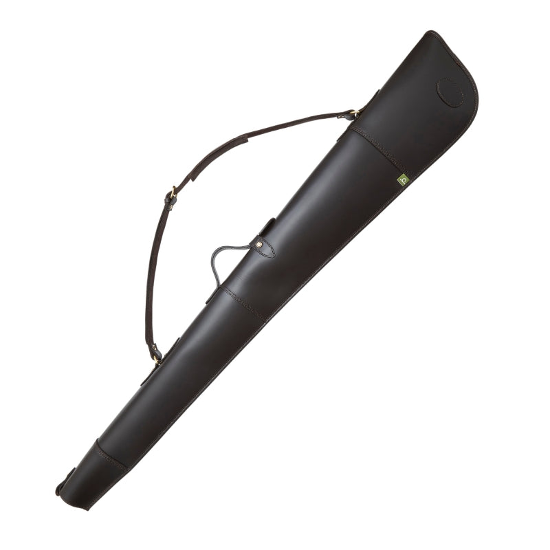 Premium Leather Full Zip Gun Slip in Dark Brown