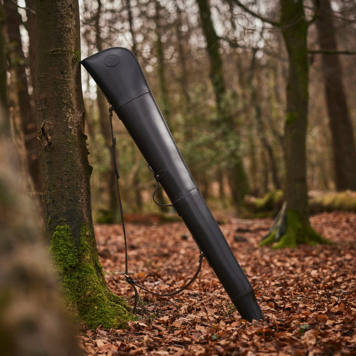 Premium Pull Up Leather Gun Slip in Dark Brown Lifestyle