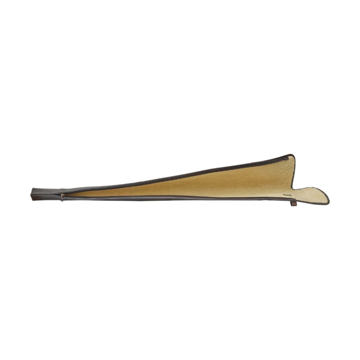 Premium Pull Up Leather Gun Slip in Dark Brown Open