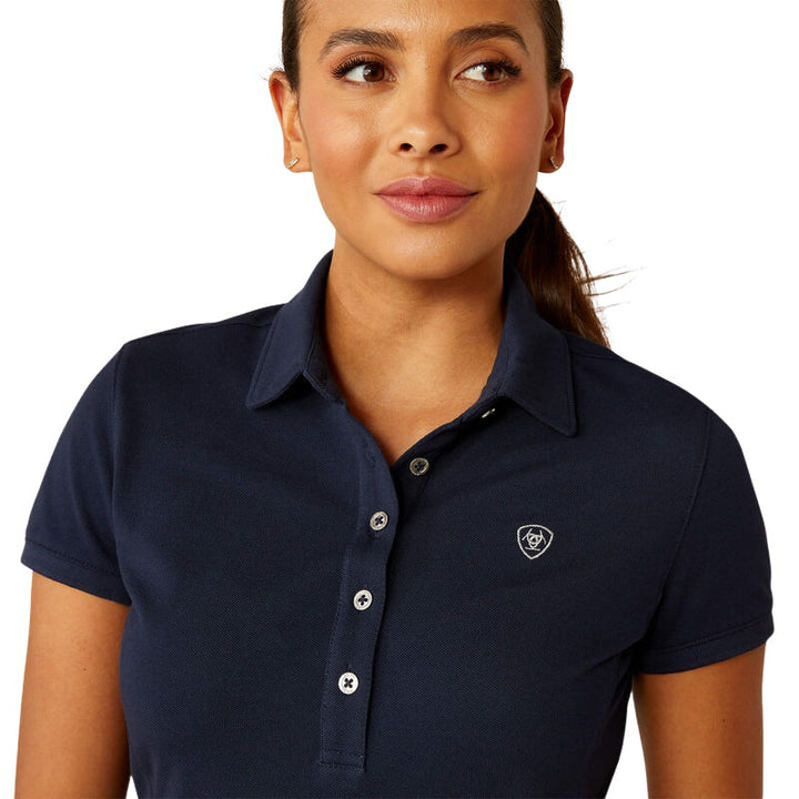 Ariat Prix 3.0 Polo In Navy - Logo