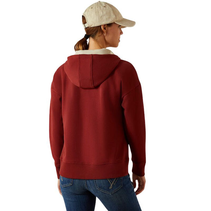 Ariat Women's Rabere 2.0 Hoodie Madder Brown - Back