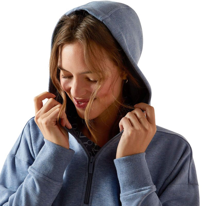 Ariat Women's Rabere 2.0 Hoodie China Blue Heather - Hood