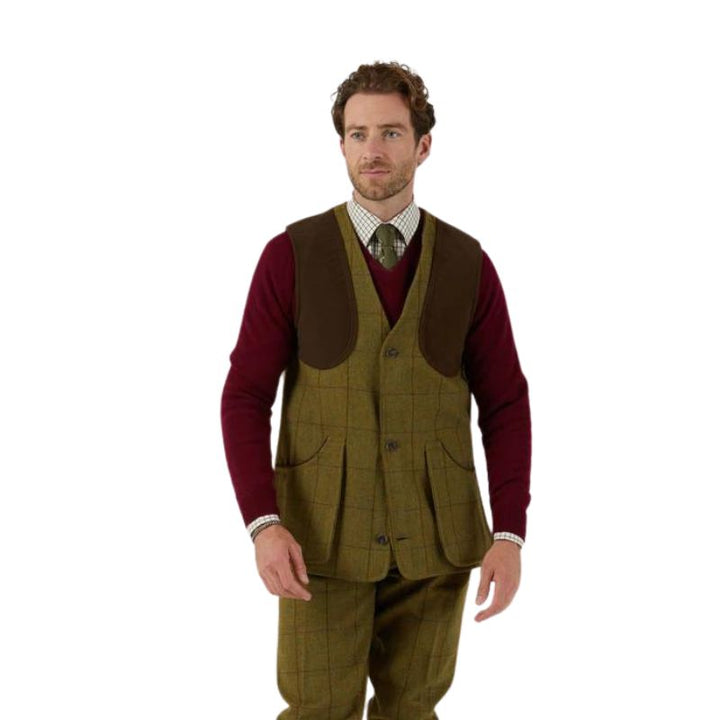Rutland Shooting Waistcoat In Lichen Full