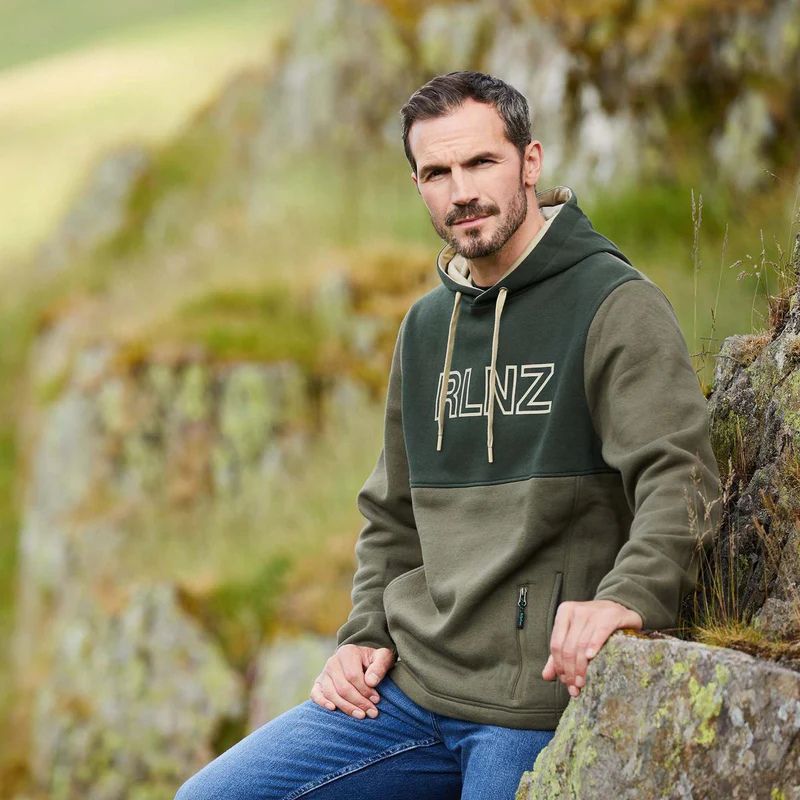 Ridgeline South Island Hoodie Olive - Lifestyle