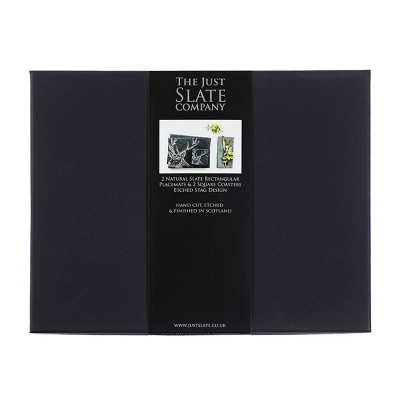 Stag Slate Coaster & Place Mat by The Just Slate Company Sets