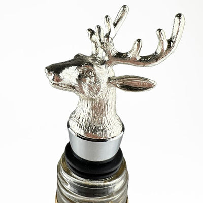 Stainless Steel Stag Bottle Stopper by The Just Slate Company