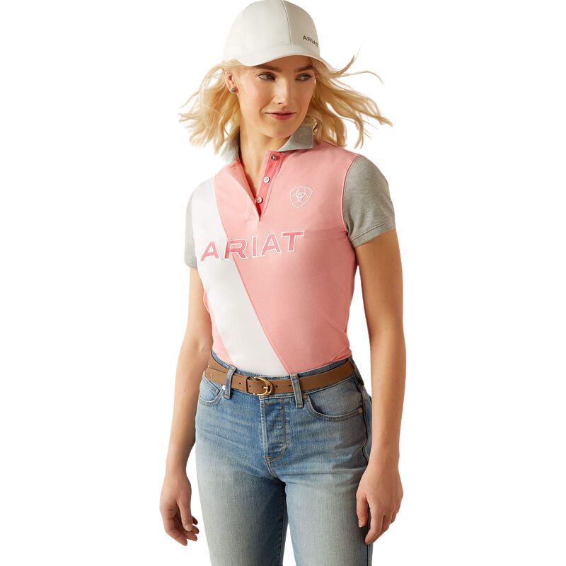 Ariat Taryn Polo Shirt In Flamingo