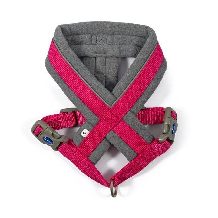 Viva Padded Harness Pink Back