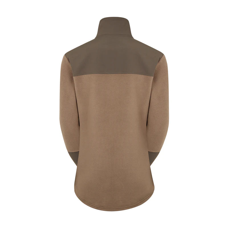 Ridgeline Womens Hybrid Jacket In Light Bark - Rear