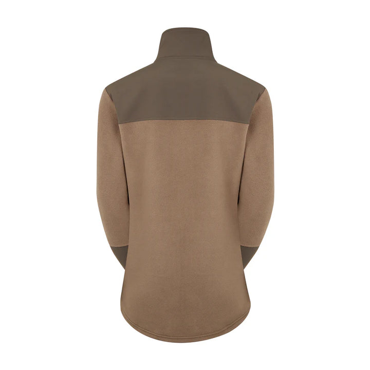 Ridgeline Womens Hybrid Jacket In Light Bark - Rear