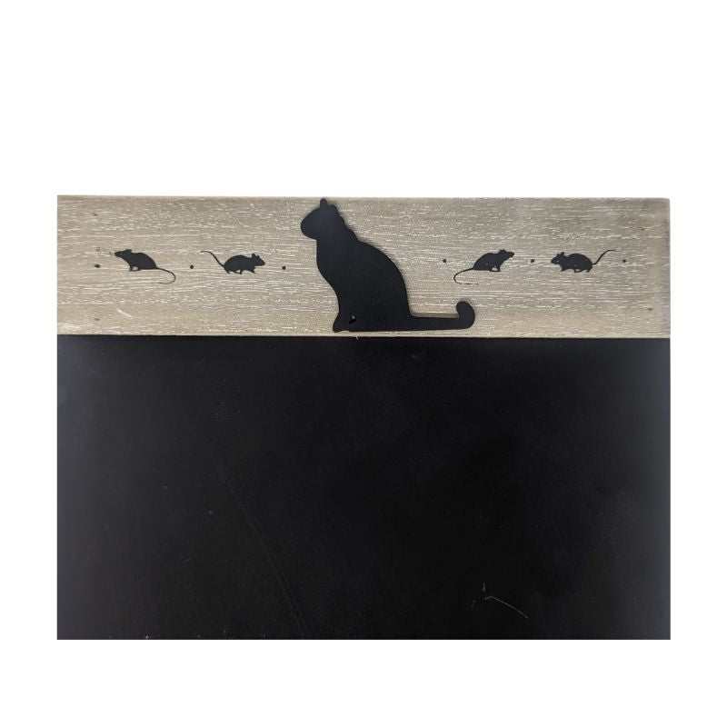 Wooden Black Cat Chalkboard Top