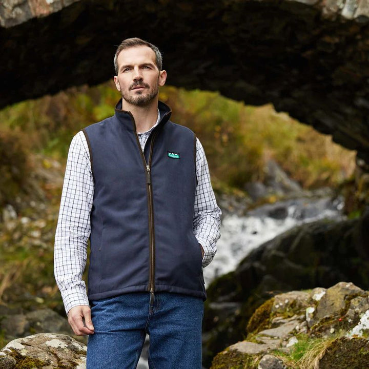 Ridgeline Men’s Monarch Gilet In Navy - Lifestyle