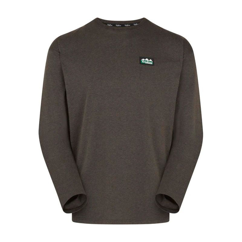 Ridgeline Baseline Top In Light Bark Marl