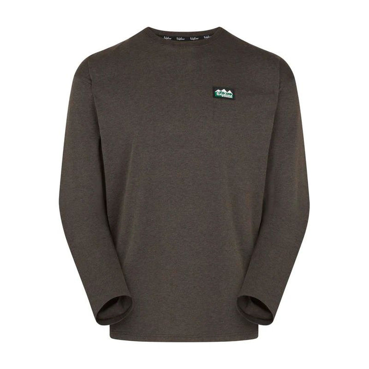 Ridgeline Baseline Top In Light Bark Marl